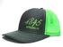 Charcoal and Neon Green 1845 Trucker Hat